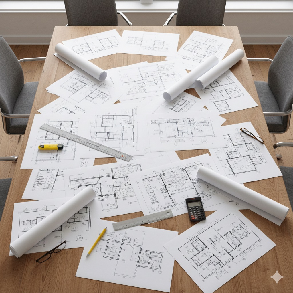 Detailed trade plans - blueprints and technical drawings